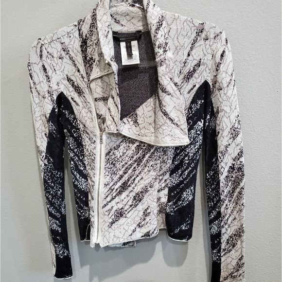 BCBGMaxAzria Sweaters - NWT BCBGMAX moto sweater blue/grey